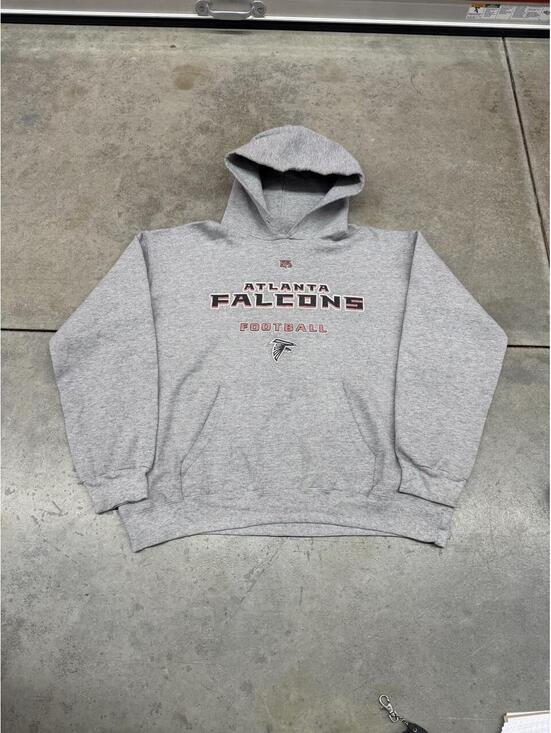 NFL Other - vintage atlanta falcons football grey spell out hoodie size large